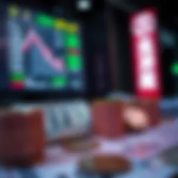 Currency exchange concept between USD and KRW