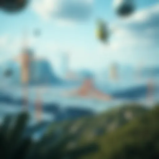 Visual representation of Decentraland's blockchain infrastructure.