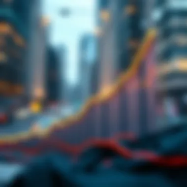 Graph showing growth trends in DeFi