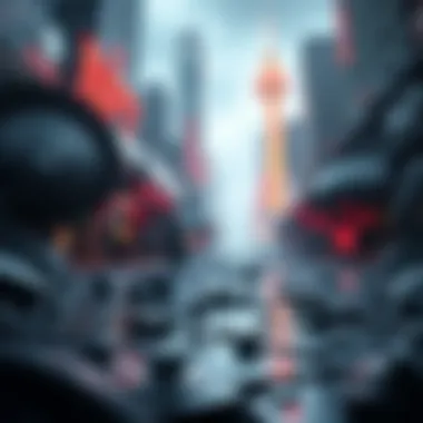 A futuristic depiction of digital investment strategies in NFTs.