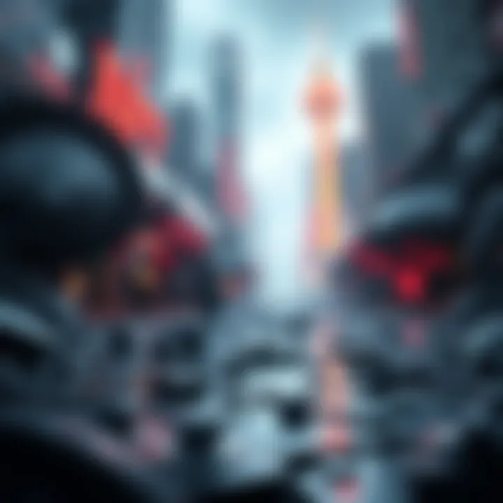 A futuristic depiction of digital investment strategies in NFTs.