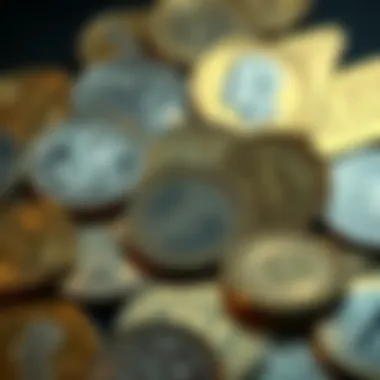 An overview of dollar coins with various designs and historical significance