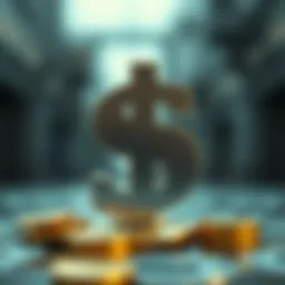 Symbol of dollar investment