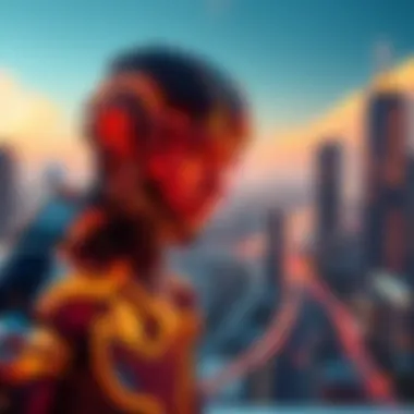 Future of ENS in Cryptocurrency Futuristic concept of ENS impact on cryptocurrency