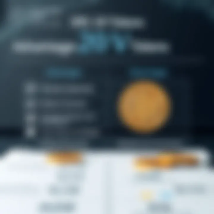 Pros and Cons of ERC-20 Tokens Chart showing the advantages and disadvantages of ERC-20 tokens