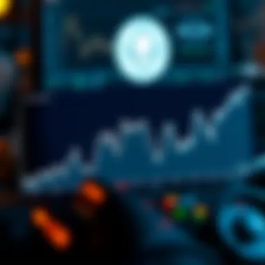 Graph depicting fluctuations in gas fees over time