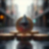 A conceptual representation of Ethereum's market capitalization