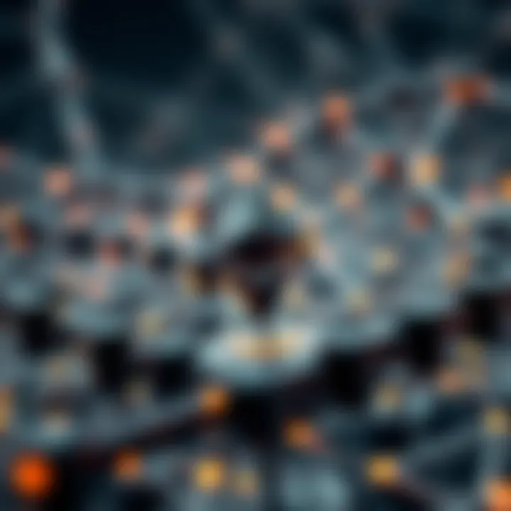 Futuristic representation of Ethereum network evolution