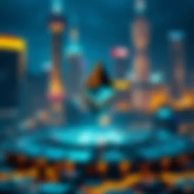 A visual representation of Ethereum's Shanghai upgrade