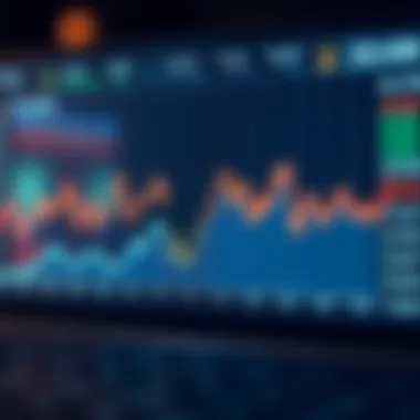 Graph showing exchange rate fluctuations