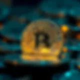 An abstract representation of cryptocurrency concepts