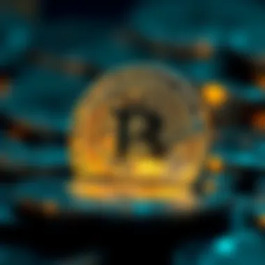 Exploring Cryptocurrency Concepts An abstract representation of cryptocurrency concepts