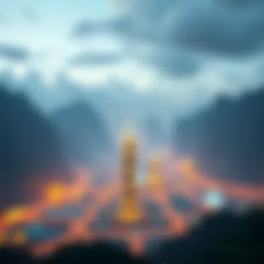 An artistic interpretation of the future landscape of digital assets.