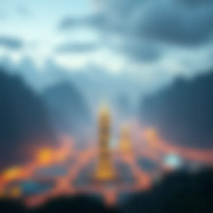 An artistic interpretation of the future landscape of digital assets.