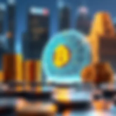 Illustration showing future investment strategies with AI