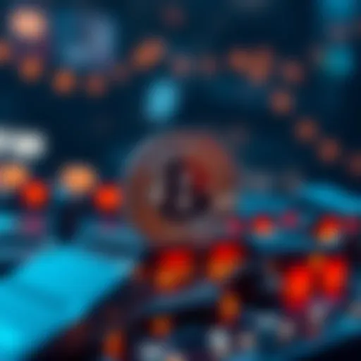 Conceptual illustration of gas fees in blockchain transactions