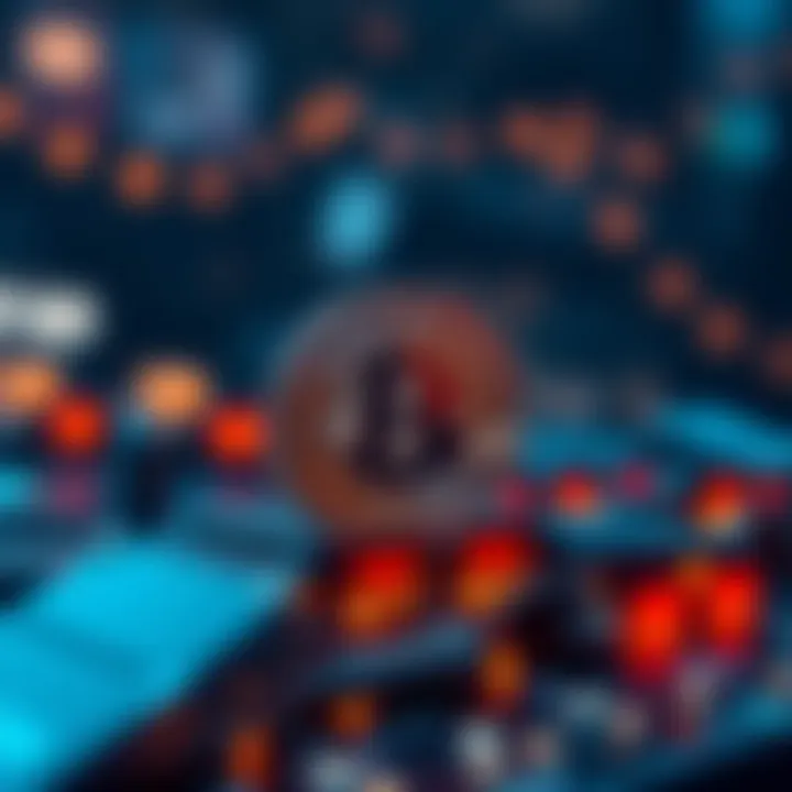 Conceptual illustration of gas fees in blockchain transactions