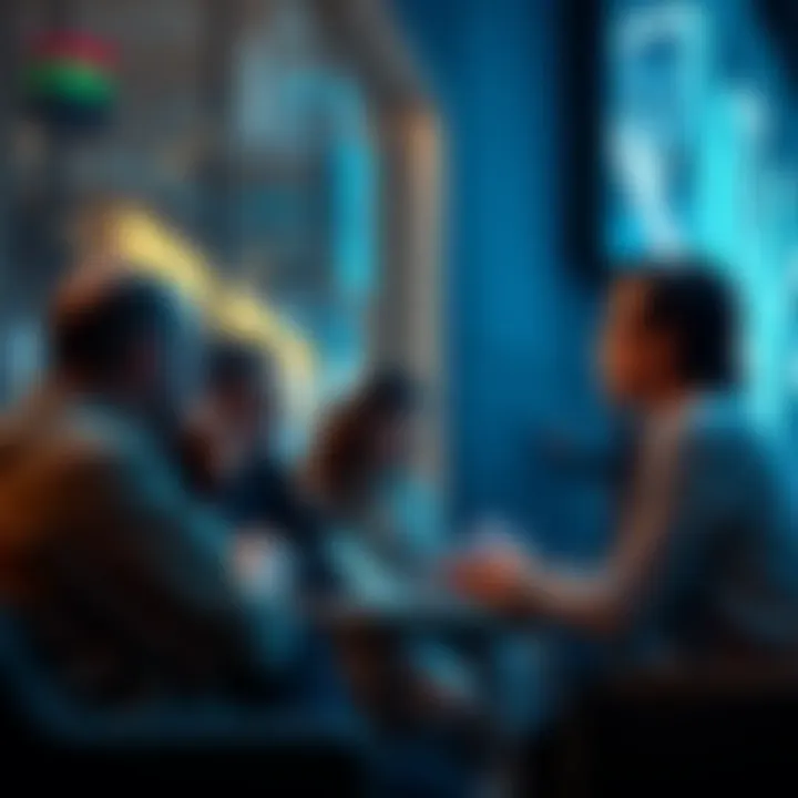 Group discussion on cryptocurrency investments