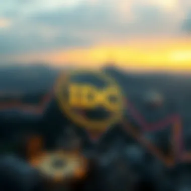 Graph illustrating the market position of IDC coin among cryptocurrencies