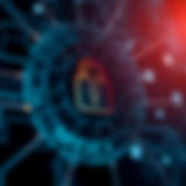 Visual representation of blockchain security dynamics