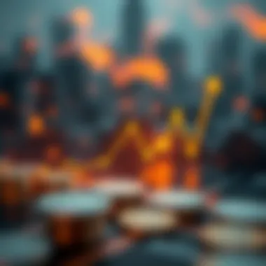 Graph illustrating the impact of token burning on cryptocurrency supply