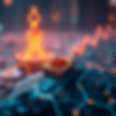 A conceptual illustration demonstrating the innovation of blockchain technology