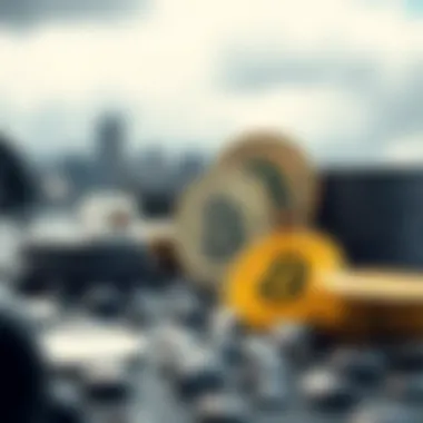 Visual metaphor for investment strategies in cryptocurrency