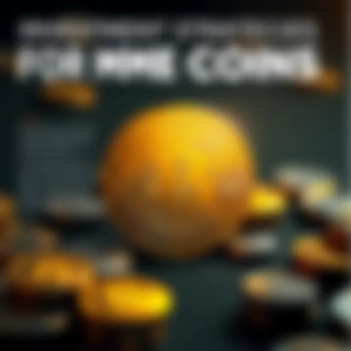 Infographic on investment strategies for meme coins