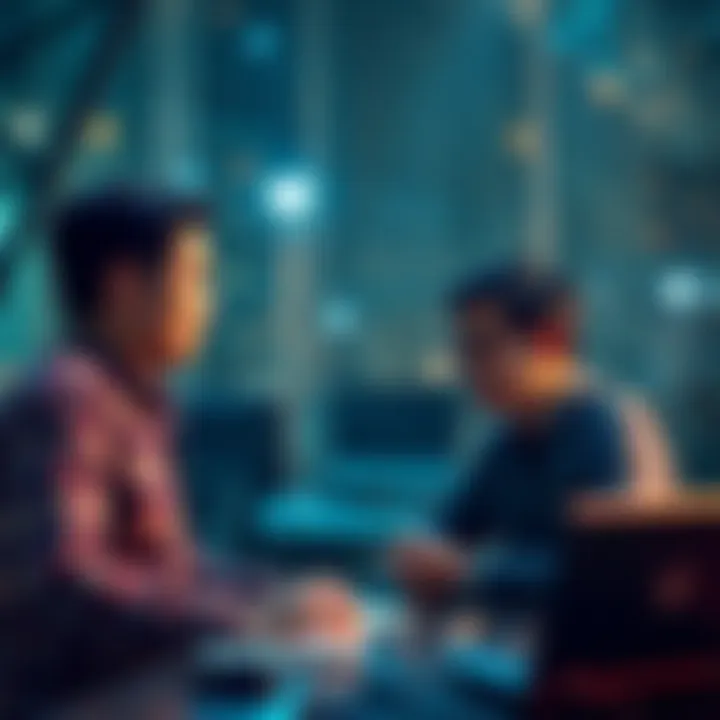 Investor and Developer Interaction in Blockchain Graphic representation of the interaction between investors and developers in the blockchain ecosystem