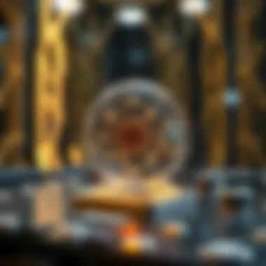 An illustration depicting the concept of quantum computing