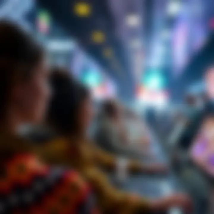 A visualization of user engagement on cryptocurrency platforms