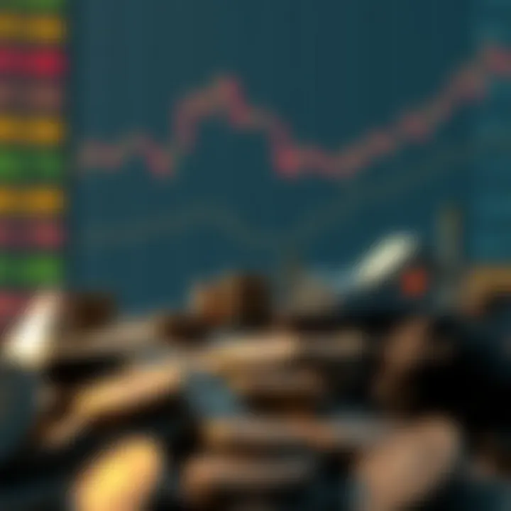 Illustration depicting various investment strategies in cryptocurrency