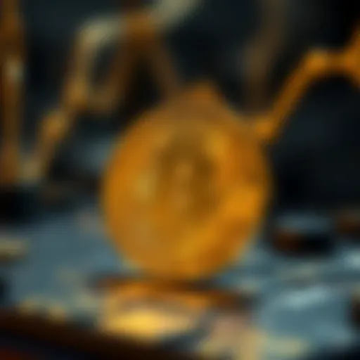 Visual representation of blockchain technology