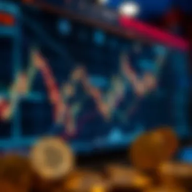 Graph showing cryptocurrency market trends