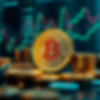 Factors Influencing Cryptocurrency Prices A conceptual illustration of price factors influencing the digital currency market.