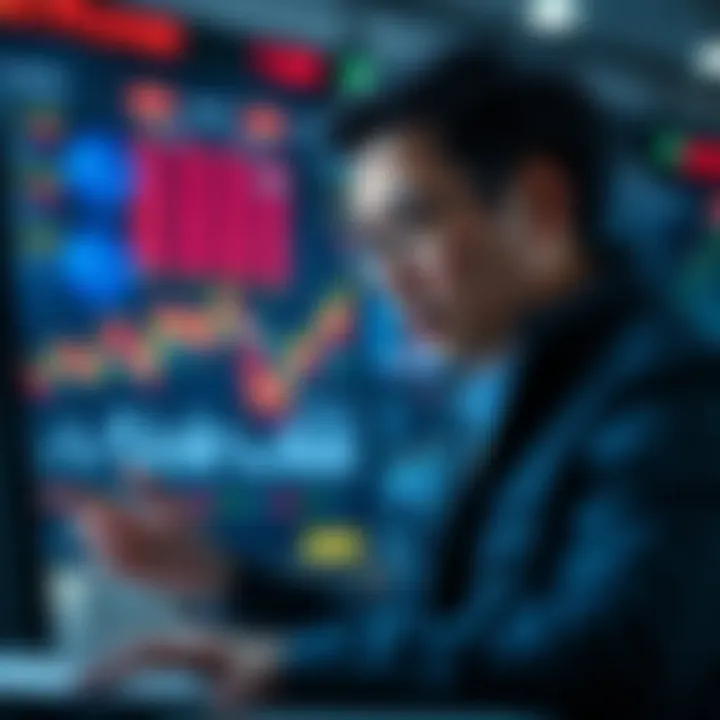 Investor analyzing market trends related to LF Coin.