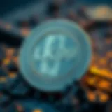 A digital representation of LK99 coin's innovative blockchain technology