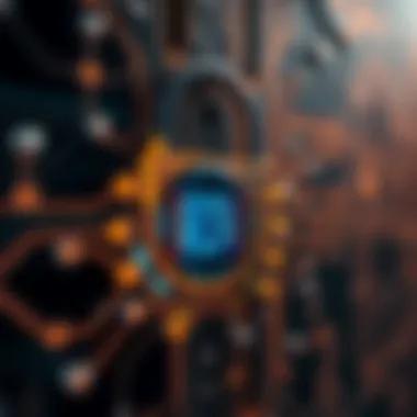 Visual representation of lock technology in crypto