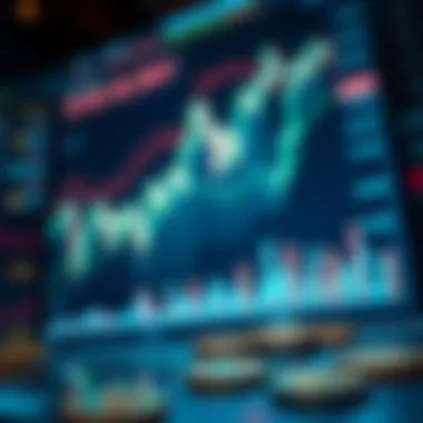 Market analysis chart depicting cryptocurrency trends