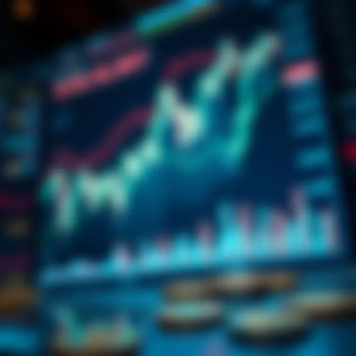 Market analysis chart depicting cryptocurrency trends
