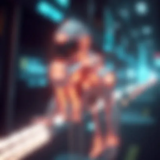 Conceptual representation of a metahero in the digital realm
