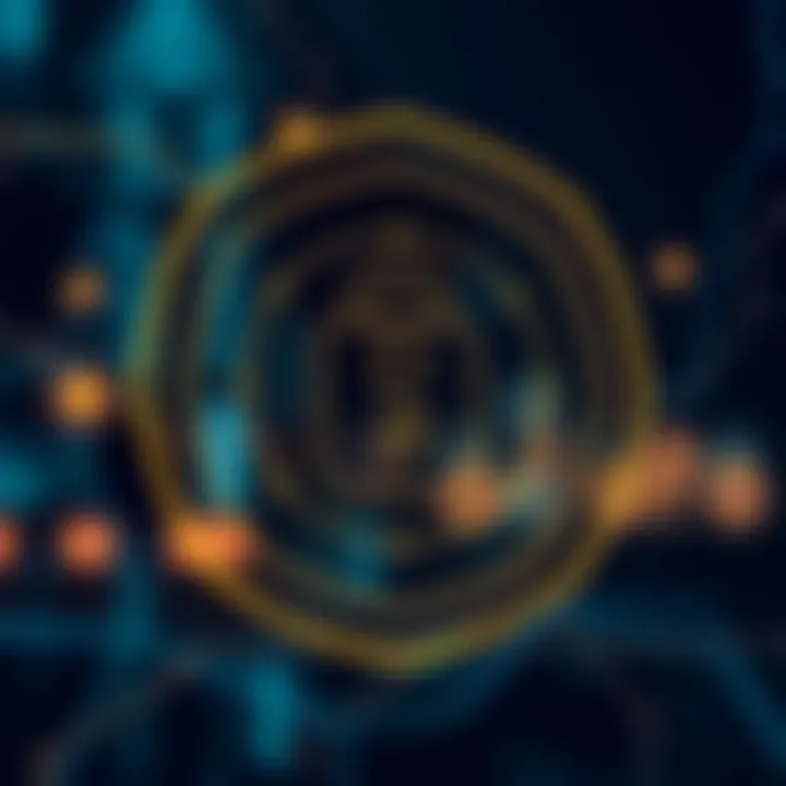 Blockchain Security Secure connection symbol indicating blockchain security