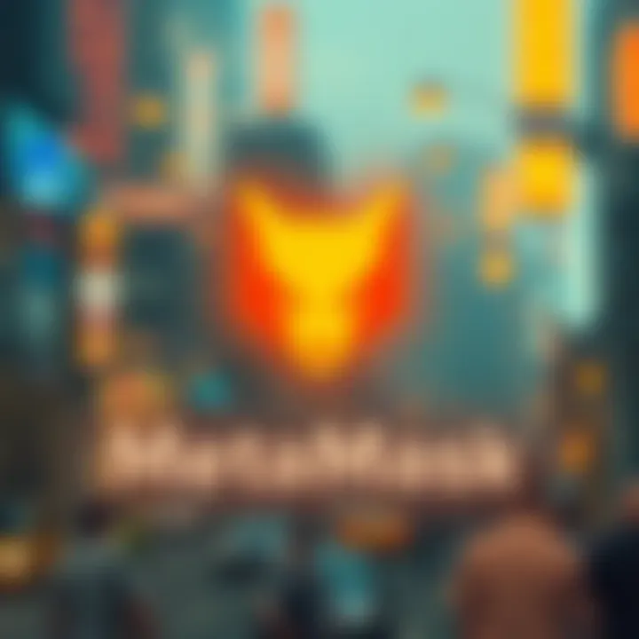 Diverse Use Cases for MetaMask in Blockchain A creative depiction of various use cases for MetaMask in blockchain applications