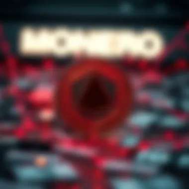 Visual representation of Monero's blockchain technology