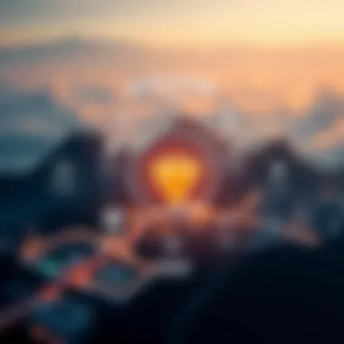 NEAR Ecosystem Representation Visual representation of the NEAR ecosystem with key projects and their relationships