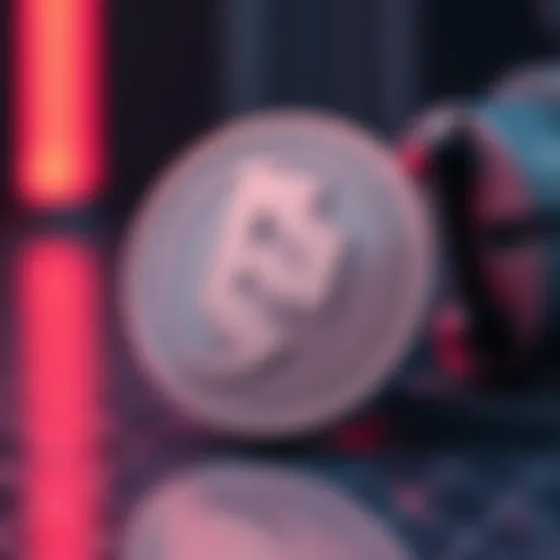 Abstract representation of non-fungible tokens