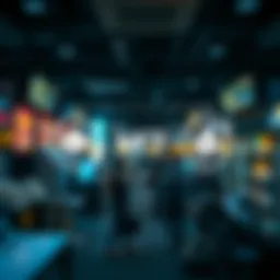 Diagram illustrating the concept of NFT marketplaces