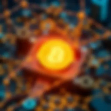 Blockchain Integration in P2P Systems Graphical depiction of blockchain integration with P2P systems