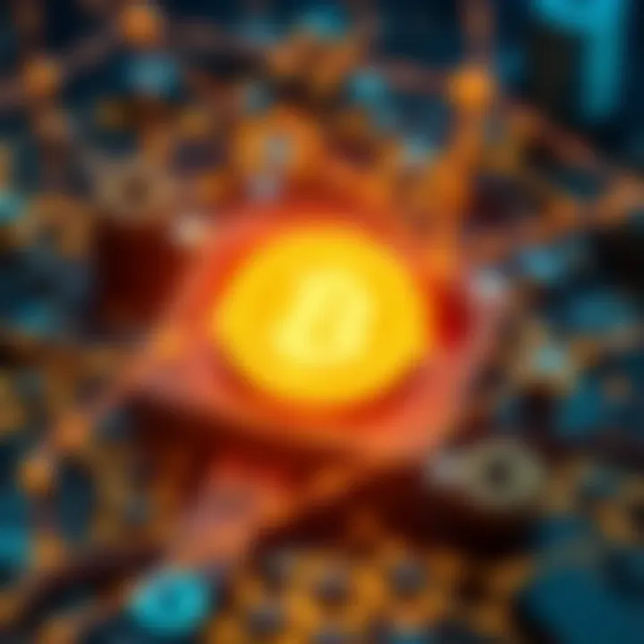 Blockchain Integration in P2P Systems Graphical depiction of blockchain integration with P2P systems