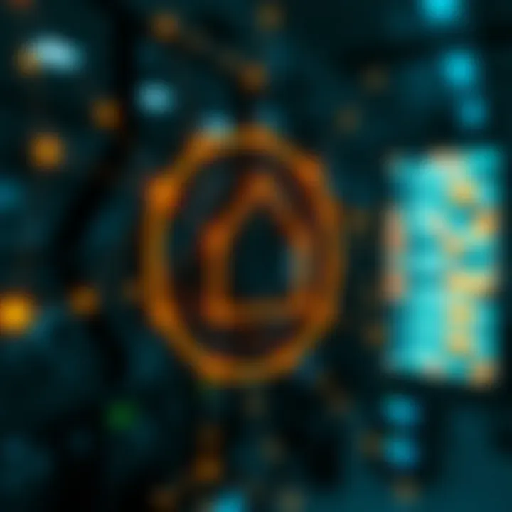 Illustration of P2P file sharing network